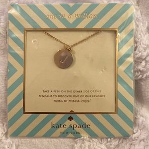 Kate Spade “J” initial pendant in gold